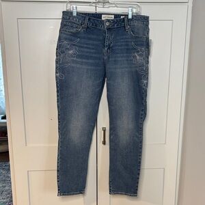 Lucky Brand Blue Denim embroidered Jeans